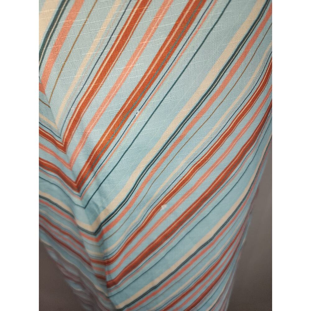 Unique Vintage Jumpsuit Women 3X Striped beachy Wide leg funky cropped Summer 70 - Picture 10 of 13